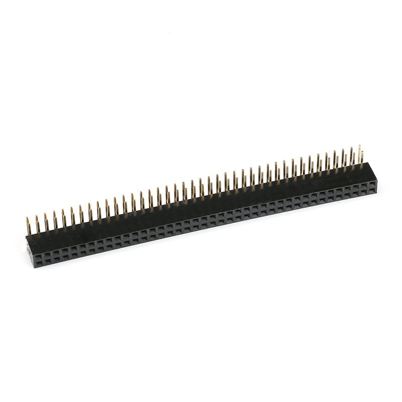 10Pcs 2.54 mm pitch 2x40 pin 80 Pin Female Double Row Right Angle Header Strip