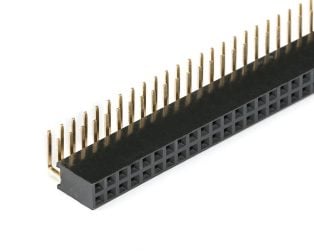 2.54mm 2x40 Berg Strip Right Angle Female Connector