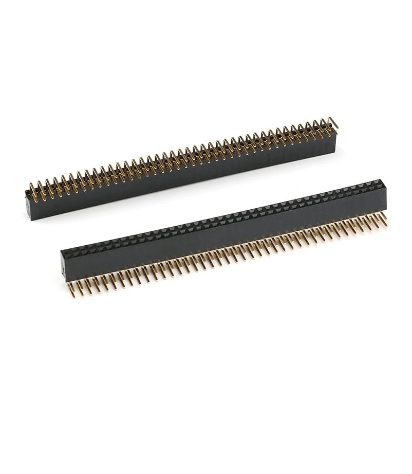 2.54mm 2x40 Berg Strip Right Angle Female Connector