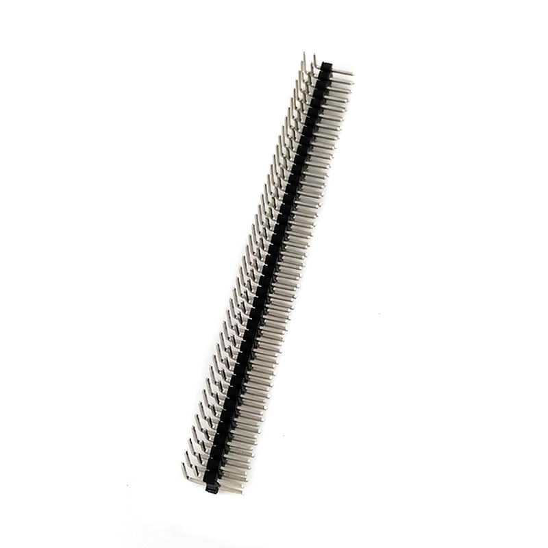 2.54mm 2x40 Double Row Right Angle Male Header Strip