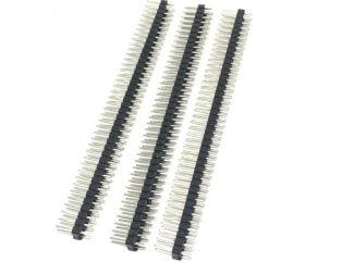 2.54mm 2x40 Pin Male Double Row Straight Long Header Strip (Pack of 3)