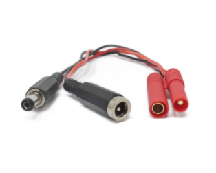 SafeConnect HXT 4mm to DC Jack Male/Female Pair Connector ESC Side Adapter Cable