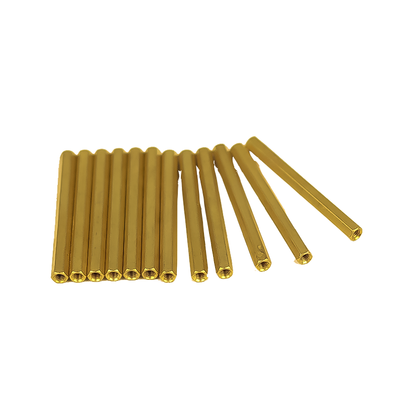 uxcell 50 pcs Brass Hex Standoff Spacer M4x8mm Female to M4x6mm