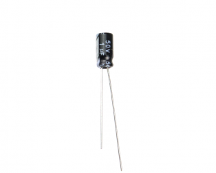 1 uF 50V Through Hole Electrolytic Capacitor (Pack of 40)