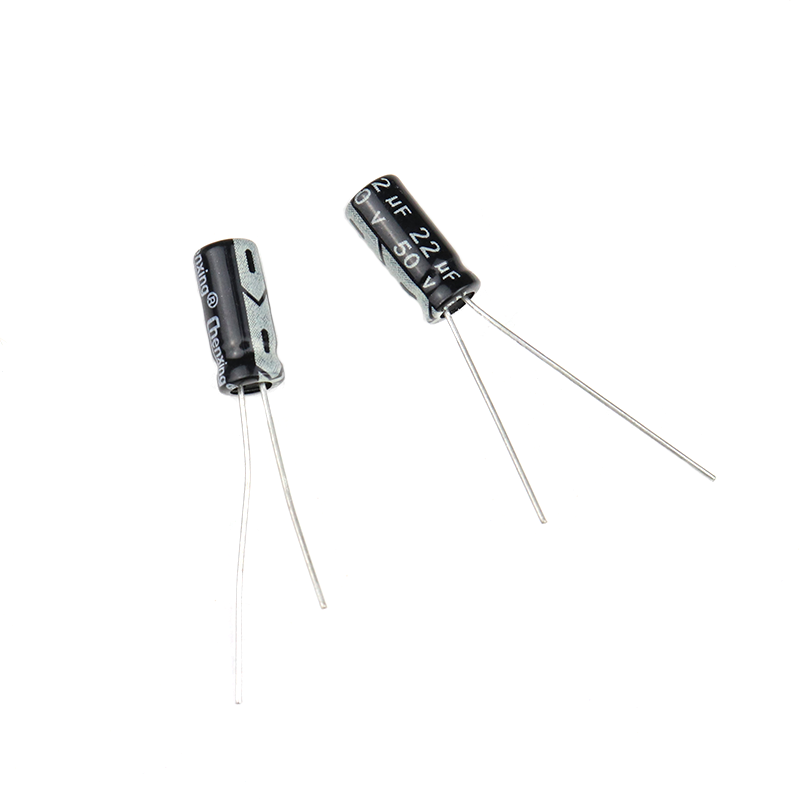 22 uF 50V Through Hole Electrolytic Capacitor (Pack of 40)