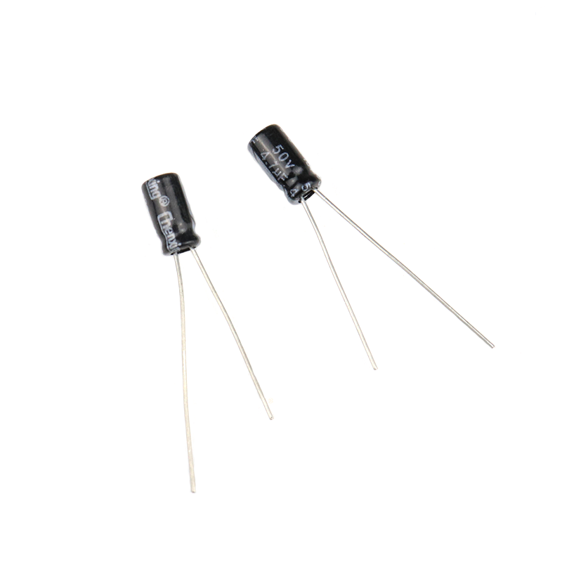 4.7 uF 50V Through Hole Electrolytic Capacitor (Pack of 40)
