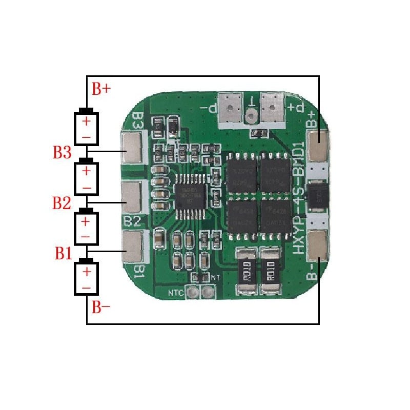 4S 14.8V 20A Lithium battery Protection Board