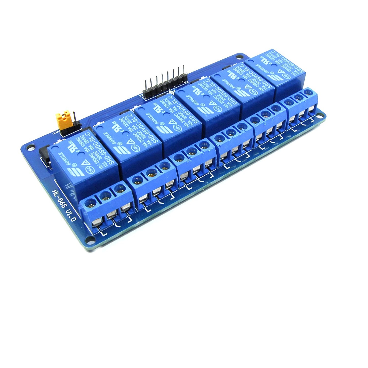 5V 6 Channel Low Level Relay Module with Light Coupling