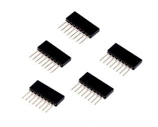 8 Pin Female 11mm tall stackable Header Connector for Arduino