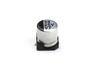 33 uF 25V Surface Mount Electrolytic Capacitor (Pack of 20)