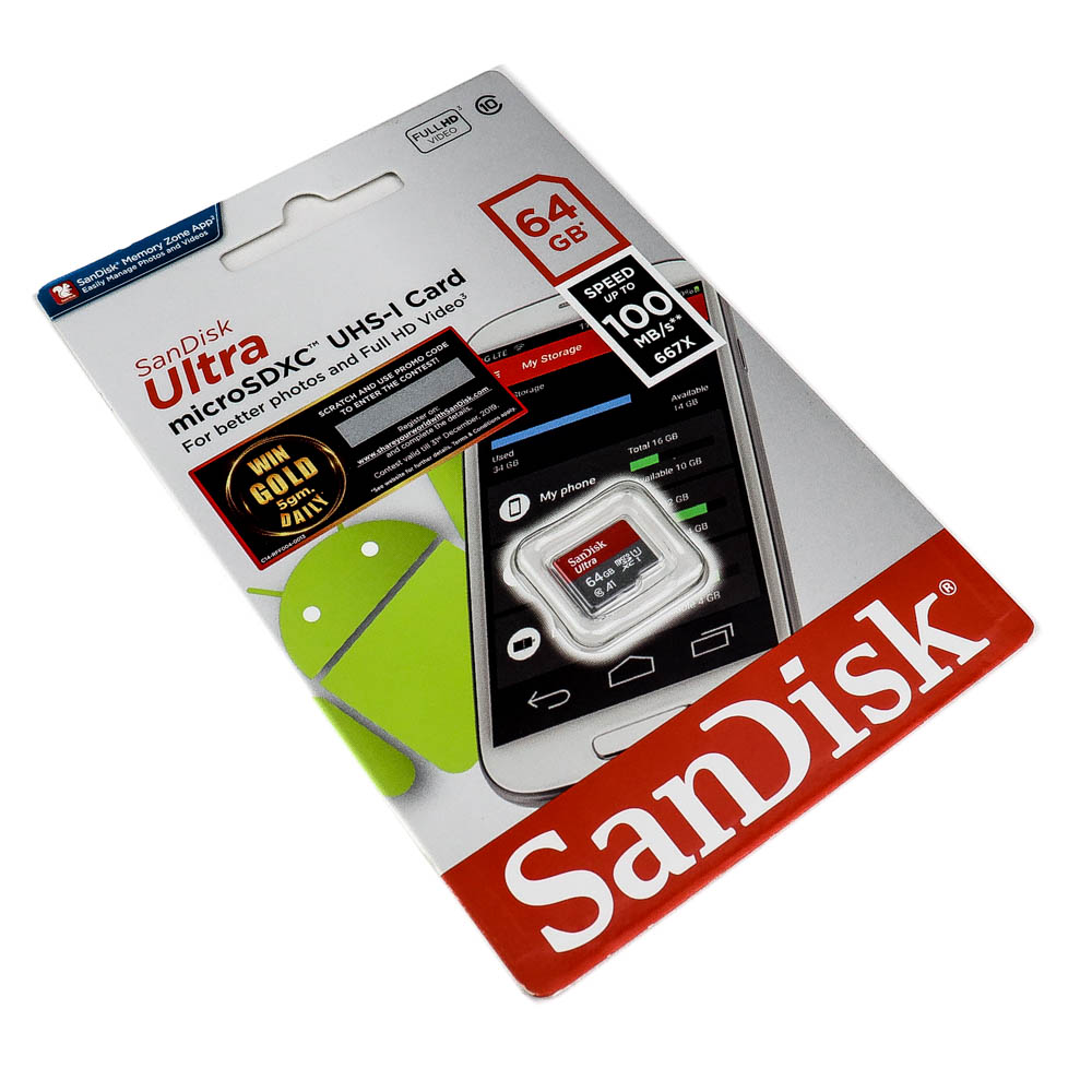 Buy Sandisk Micro Sdxc Ush I 64gb Class 10 Memory Card Online