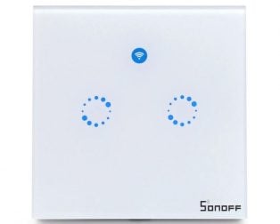 Sonoff T1 UK 2 Channels WiFi+RF+Touch Smart Switch