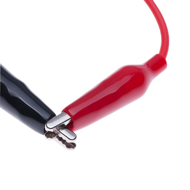 Testing Leads Pair With Crocodile Clip End (Red+Black)-1Meter