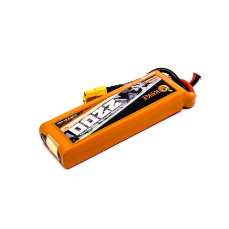 Orange 2200mAh 2S 45C Lithium Polymer Battery Pack (LiPo)
