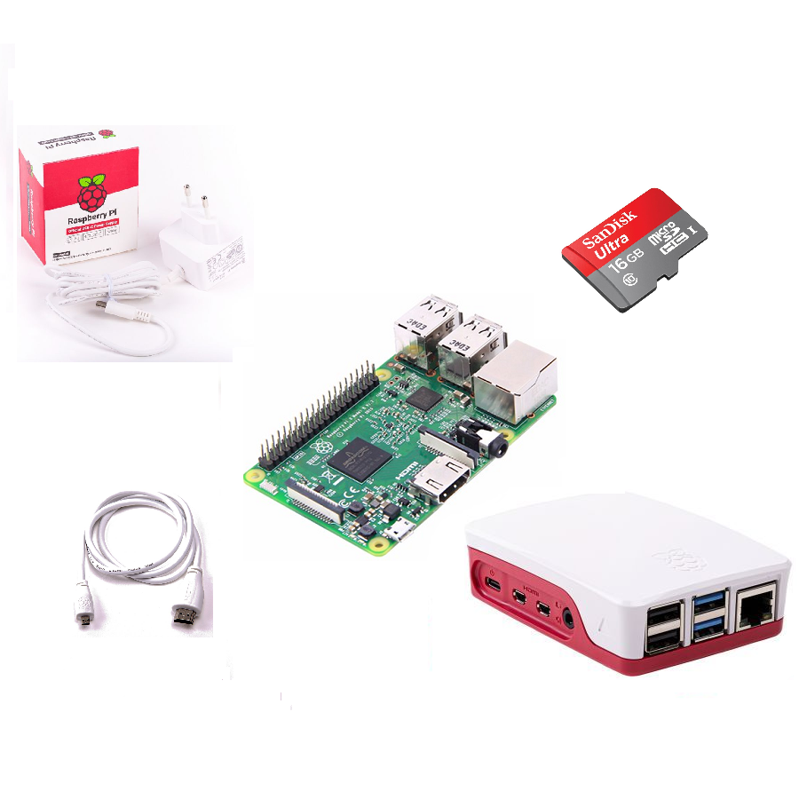 US Raspberry Pi 4B Model B 2/4/8GB RAM DIY Kit Case Fan SD Card Micro-SD  HDMI
