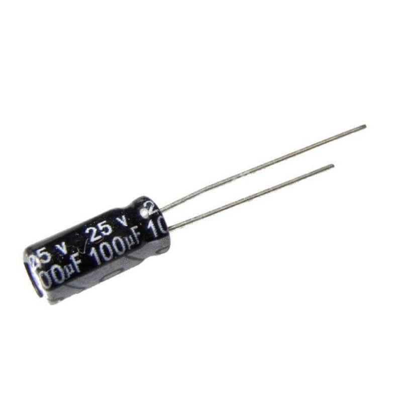 100Uf 25V Th Electrolytic Capacitor