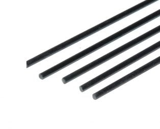 Pultruded Carbon Fibre Rod (Solid) 3mm * 1000mm (Pack of 4)