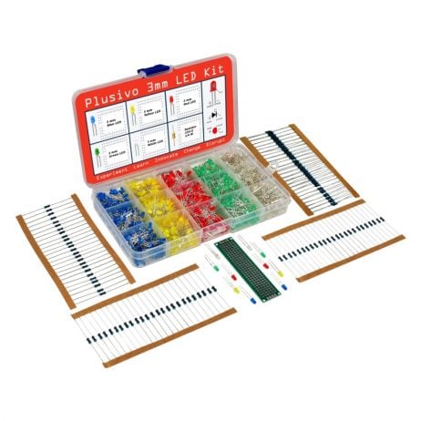 Plusivo 3Mm Diffused Led Diode Assortment Kit