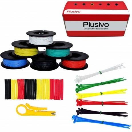 Plusivo 30Awg Hook Up Wire Kit