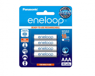 Panasonic eneloop AAA 800mAh BK-4MCCE/2BN Rechargeable Battery - Pack of 4