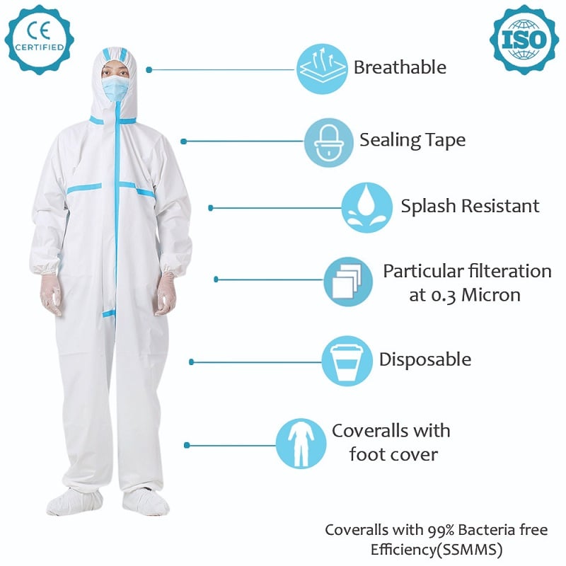 Coverall (Jacket) with Blue Tape