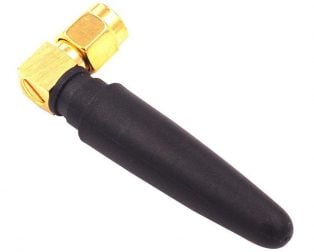 865 - 868 MHz / 1dBi Gain Rubber Duck Antenna With SMA-Male Right Angle Foldable Connector