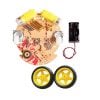 2Wd Mini Round Double-Deck Smart Robot Car Chassis Diy Kit