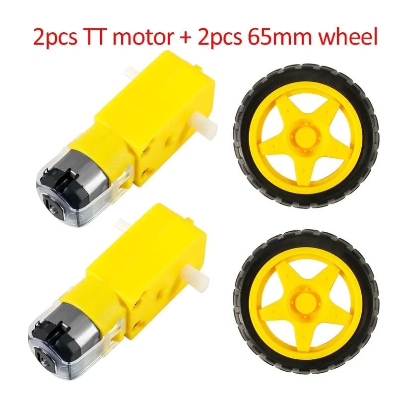 Buy 2WD Mini Round Double-Deck Smart Robot Car Chassis DIY Kit Online at