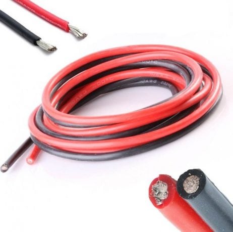 20Awg Ul1007 Pvc Electronic Wire 1M (Black) + 1M (Red)