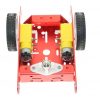 Red 2Wd Aluminum Smart Robot Car Chassis Kit Diy