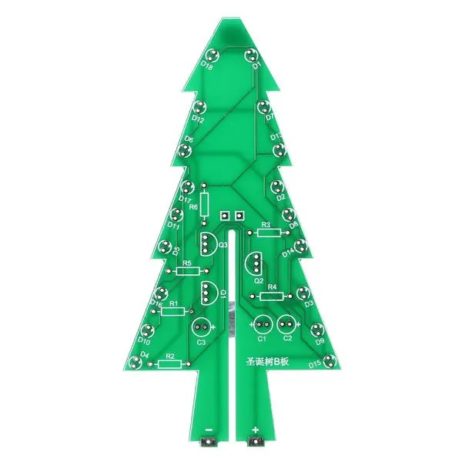 Generic Dc 5V Operated Colorful Christmas Led Tree Diy Kit With Acrylic Case 9