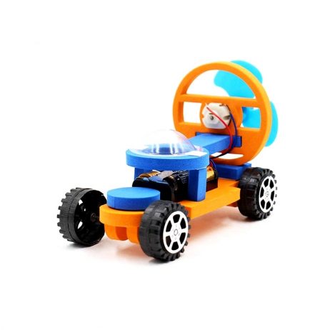 Generic Diy Educational Early Learning Wind Colorful Car Toy 4