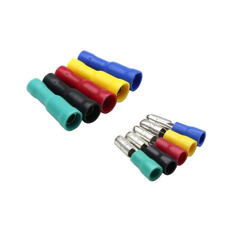 Insulated 5 Colour Wire Crimp Terminal Male-Female Connector Pair Kit