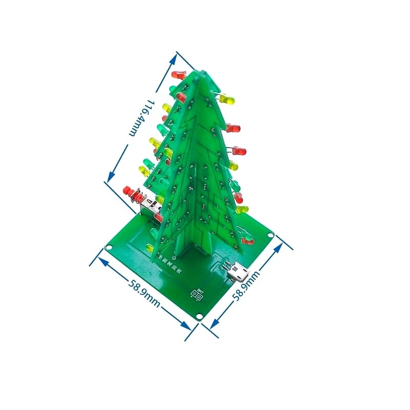 Led 3D Christmas Tree- Diy Kit