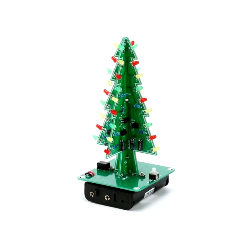 Buy LED 3D Christmas Tree - DIY Kit Online | Robu.in