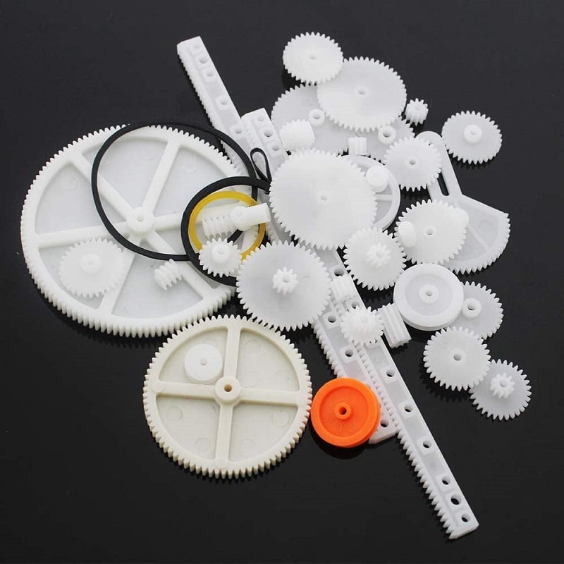 1Set DIY 28mm Plastic Worm Reduction Gear Set Metal Wheel Speed Reducer Gearset Accessory Tools 