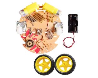 2WD Mini Round Double-Deck Smart Robot Car Chassis DIY Kit