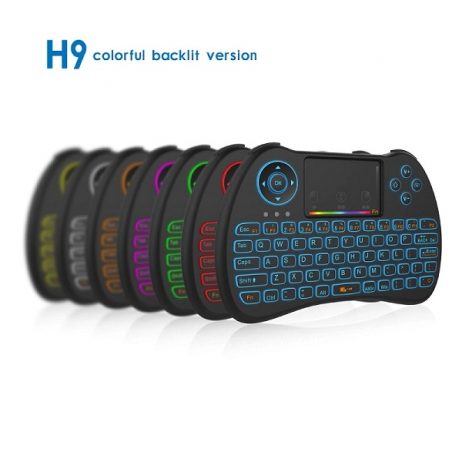 2.4G Wireless Mini Touch Keyboard With Colorful Backlight For Raspberry Pi 4B3B3B+