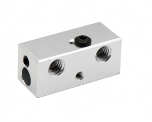 Double Heater Block 2 in 1 out Multi Color For Extrusion 3D Printers Parts Aluminum 1.75mm