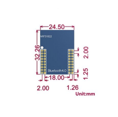 NRF 51822 BLE 4.0 Bluetooth Module Wireless Low-power Development Board