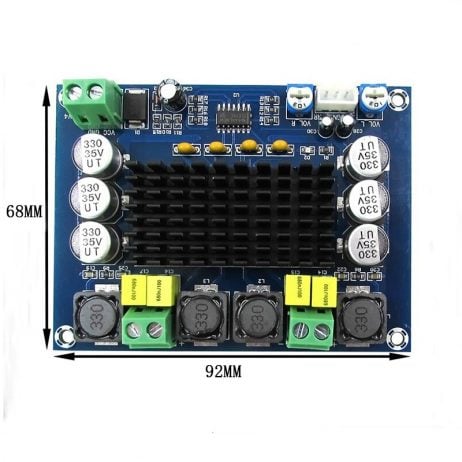 TPA3116D2 XH-M543 120W Dual Channel High Power Digital Power Amplifier Board
