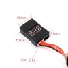 Bx100 1-8S Lipo Battery Voltage Tester Low Voltage Buzzer Alarm Battery Voltage Checker With Dual Speakers