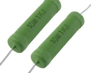 10w 1kj wire wound resistor