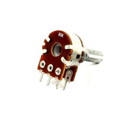 5kΩ 0.4W 6 Pin 2 Gang Rotary Carbon Potentiometer