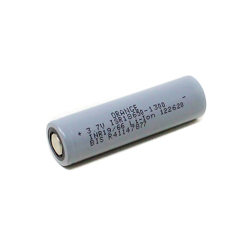 Buy Orange A Grade ISR 18650 1300mAh (15c) Lithium-ion Battery Online at