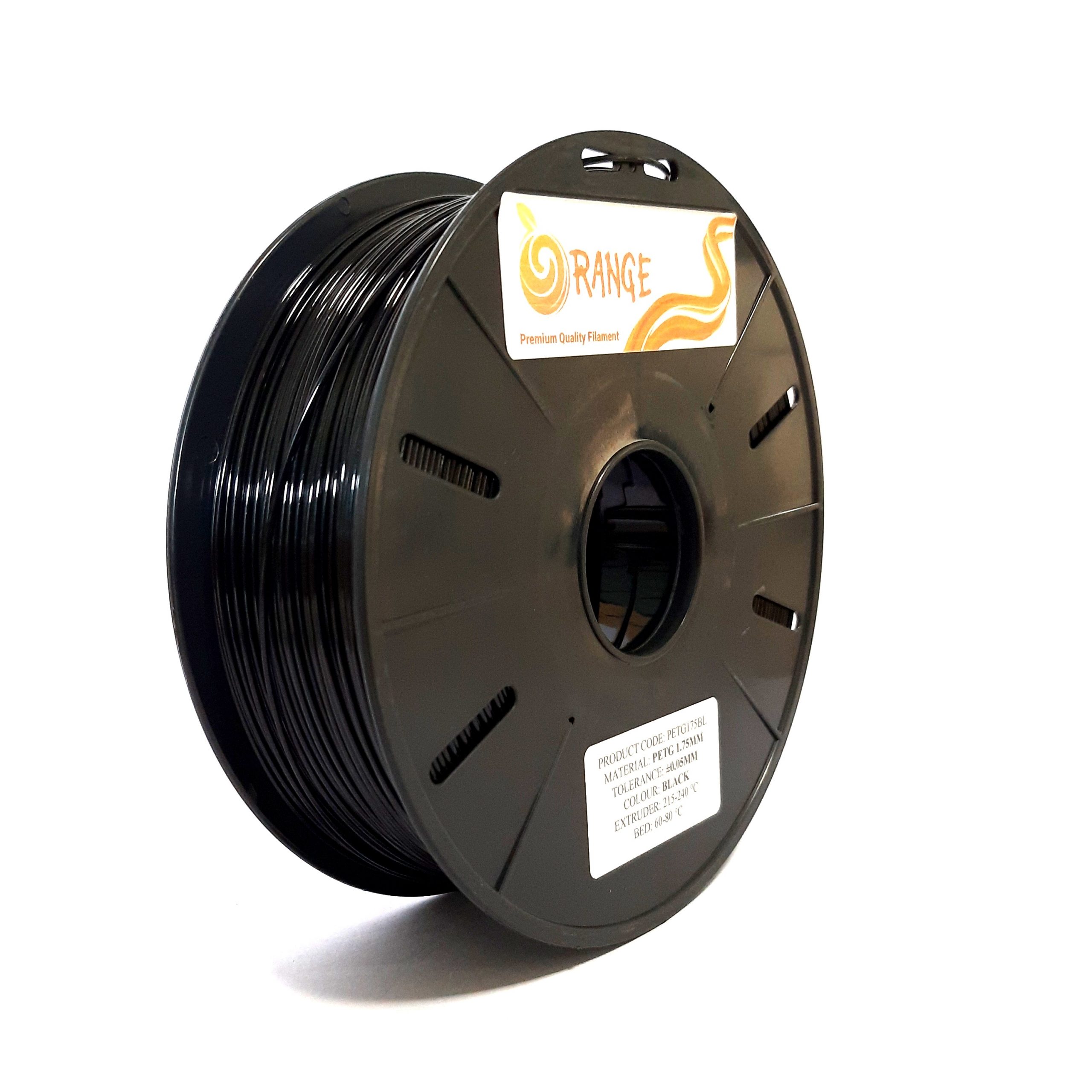 Buy Orange PETG 1.75mm 3D Printing Filament 1kg-BLACK Online at