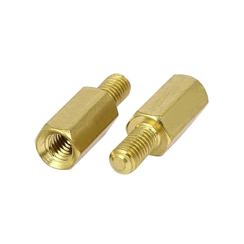 M6 x 20 mm + 8 mm Male to Female Hex Brass Spacer Standoff 10pcs