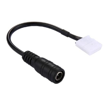 Generic Dc Connector To 2Pin 10Mm Free Welding Connector 5.5 2.1Mm Jack Cable Wires Adapters For Single Color Led St 1