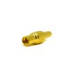 Mmcx Coaxial Connector Male Straight Gold Plated Crimp Type