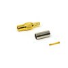 MMCX Coaxial Connector Male Straight Gold Plated Crimp Type